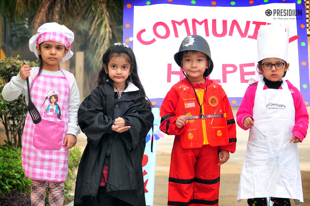 Presidium Indirapuram, STUDENTS DEVELOP A SENSE OF GRATITUDE TO COMMUNITY HELPERS