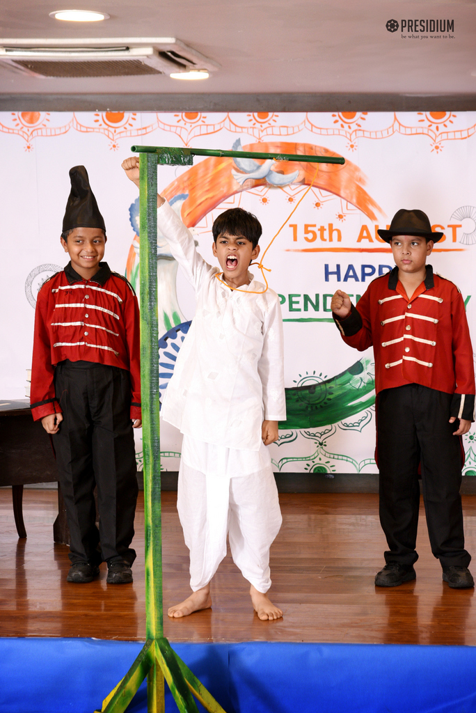 Presidium Gurgaon-57, MRS.SUDHA GUPTA CELEBRATES INDEPENDENCE DAY WITH PRESIDIANS