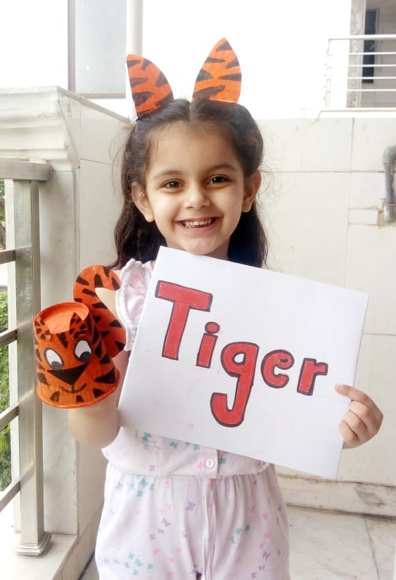 Presidium Indirapuram, GLOBAL TIGER DAY: STUDENTS  PLEDGE TO PROTECT THE NATIONAL ANIMAL