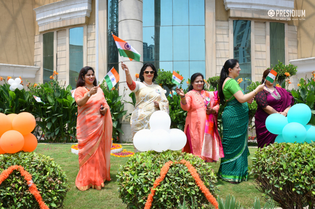 Presidium Indirapuram, MRS.SUDHA GUPTA GRACES THE GRAND INDEPENDENCE DAY CELEBRATION