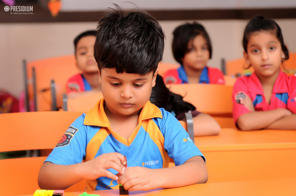 Presidium Rajnagar, LEARNING CONCEPT OF SUBTRACTION WITH JODO BLOCKS