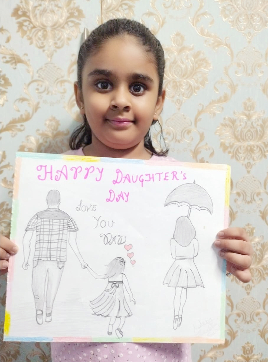 Presidium Gurgaon-57, STUDENTS CELEBRATE DAUGHTER’S DAY WITH A CARD MAKING ACTIVITY