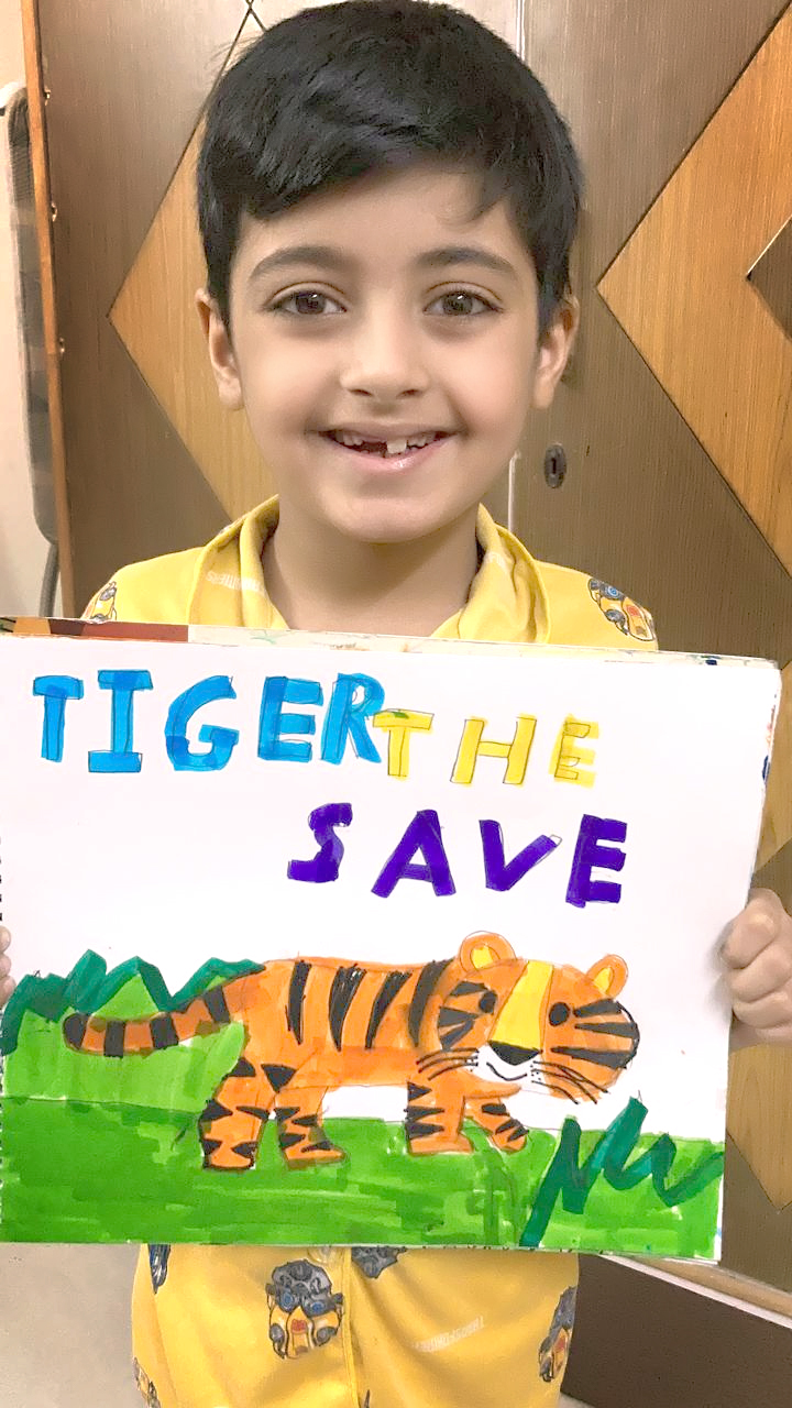 Presidium Pitampura, SAVE TIGERS TO ENSURE THE SURVIVAL OF HUMAN RACE!