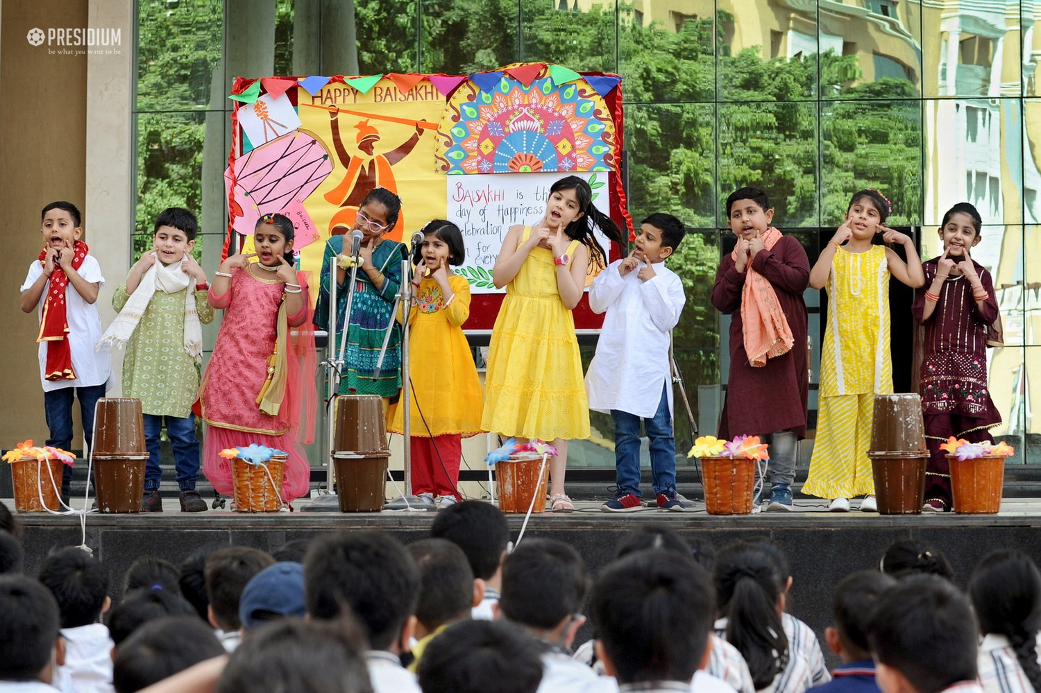 Presidium Gurgaon-57, PRESIDIANS WISH EVERYONE A HAPPY BAISAKHI WITH A SPECIAL ASSEMBLY