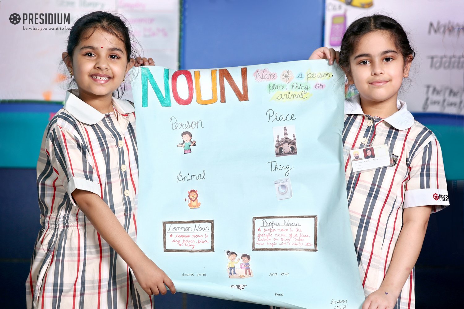 Presidium Punjabi Bagh, STUDENTS RECAPITULATE THE TOPIC OF NOUN & ITS TYPES