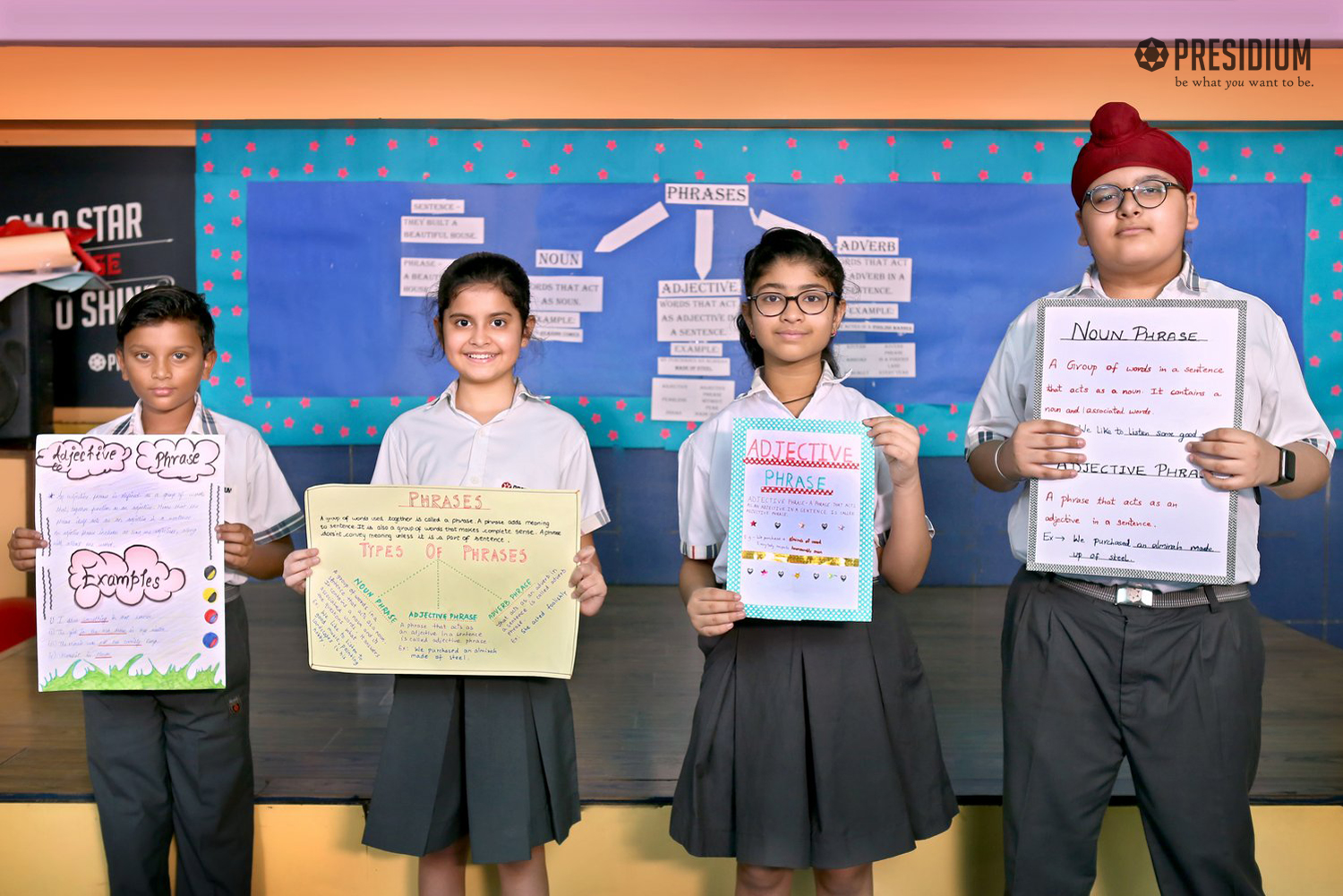 Presidium Punjabi Bagh, STUDENTS LEARN THE DIFFERENCE B/W A SENTENCE & PHRASE