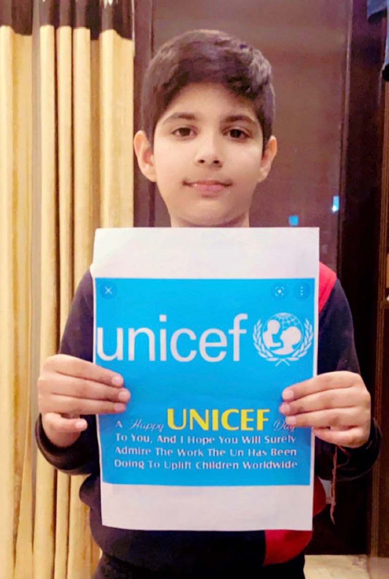 Presidium Punjabi Bagh, STUDENTS SPREAD AWARENESS ABOUT THE OBJECTIVES OF UNICEF