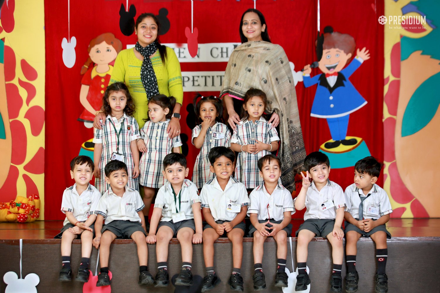 Presidium Rajnagar, STUDENTS ENTHRALL WITH THEIR CONFIDENCE AT RHYME & CHIME RECITATION 