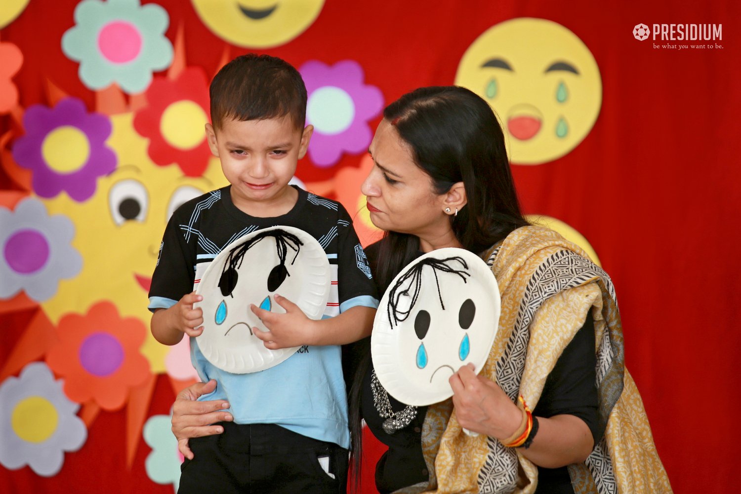 Presidium Rajnagar, STUDENTS PARTICIPATE IN MASK ACTIVITY WITH SHEER ENTHUSIASM