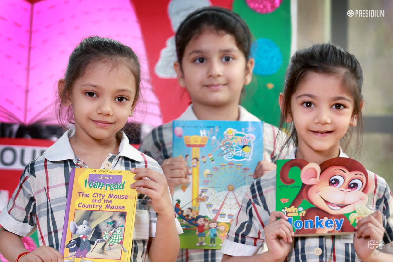 Presidium Vivek Vihar, STUDENTS INCULCATE THE HABIT OF READING ON WORLD BOOK DAY