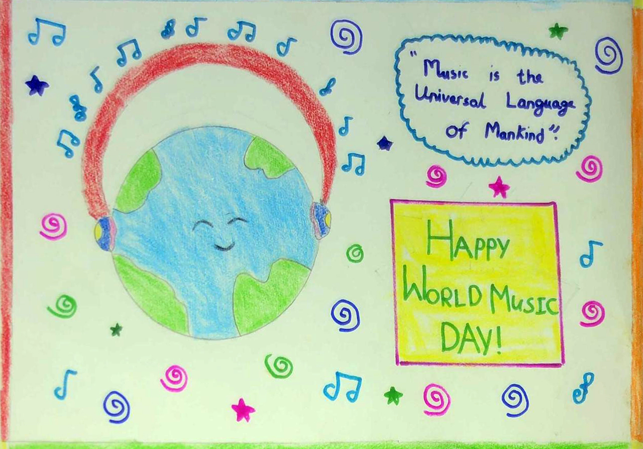 Presidium Indirapuram, PRESIDIANS CELEBRATE WORLD MUSIC DAY WITH SPECIAL ASSEMBLY