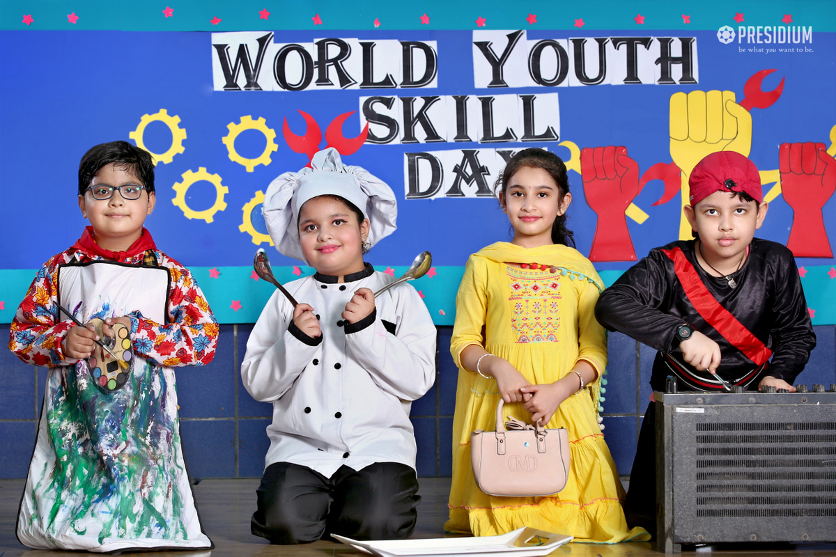 Presidium Punjabi Bagh, STUDENTS MARK WORLD YOUTH SKILLS DAY WITH A SPECIAL ASSEMBLY