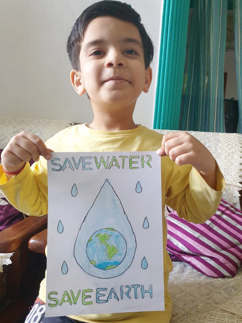 Presidium Rajnagar, STUDENTS GENERATE AWARENESS ABOUT IMPORTANCE OF SAVING WATER