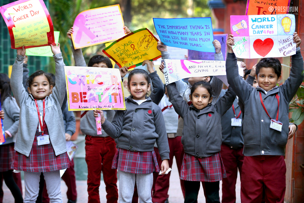 Presidium Vivek Vihar, PRESIDIANS DOING THEIR BIT ON WORLD CANCER DAY