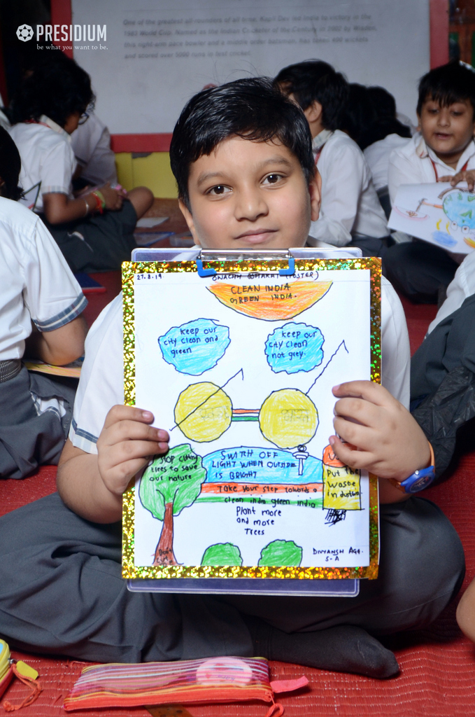 Presidium Vivek Vihar, PRESIDIUM HOSTS A POSTER MAKING COMPETITION ON GLOBAL ISSUES