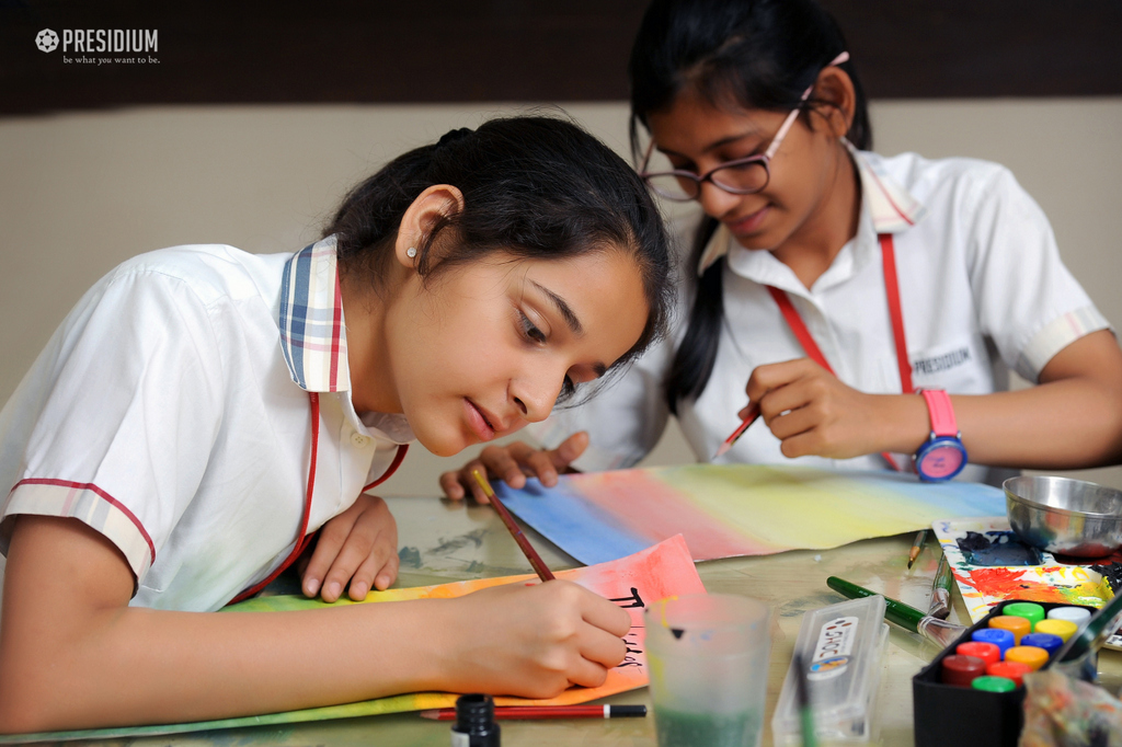 Presidium Gurgaon-57, CALLIGRAPHY WORKSHOP: WHEN FEELINGS DANCE WITH WORDS, IT’S ART! 