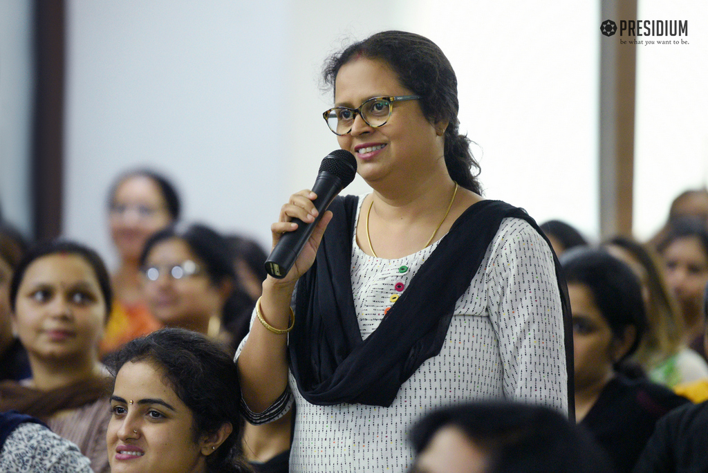 Presidium Indirapuram, CHAIRPERSON, MRS SUDHA GUPTA CONDUCTS AN INCITING SEMINAR ON ‘BEING