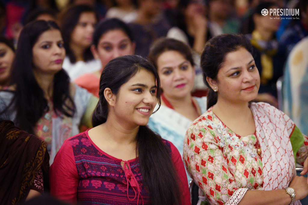 Presidium Indirapuram, CHAIRPERSON, MRS SUDHA GUPTA CONDUCTS AN INCITING SEMINAR ON ‘BEING
