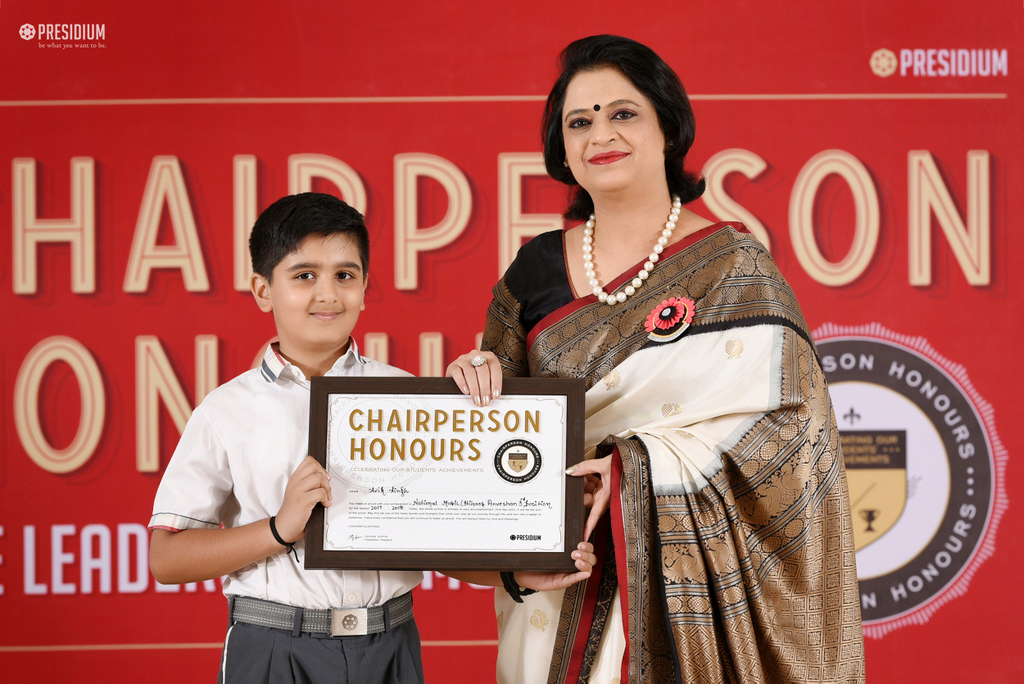 Presidium Indirapuram, OUR YOUNG ACHIEVERS ACKNOWLEDGED BY CHAIRPERSON OF PRESIDIUM