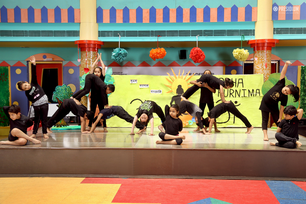 Presidium Dwarka-6, STUDENTS SPREAD TEACHINGS OF LORD BUDDHA ON BUDDHA PURNIMA