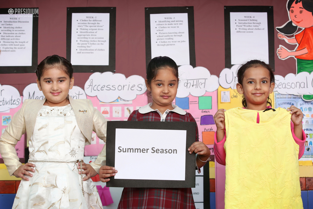 Presidium Dwarka-6, STUDENTS REVISIT THE CONCEPTS OF THE THEME-’CLOTHES’