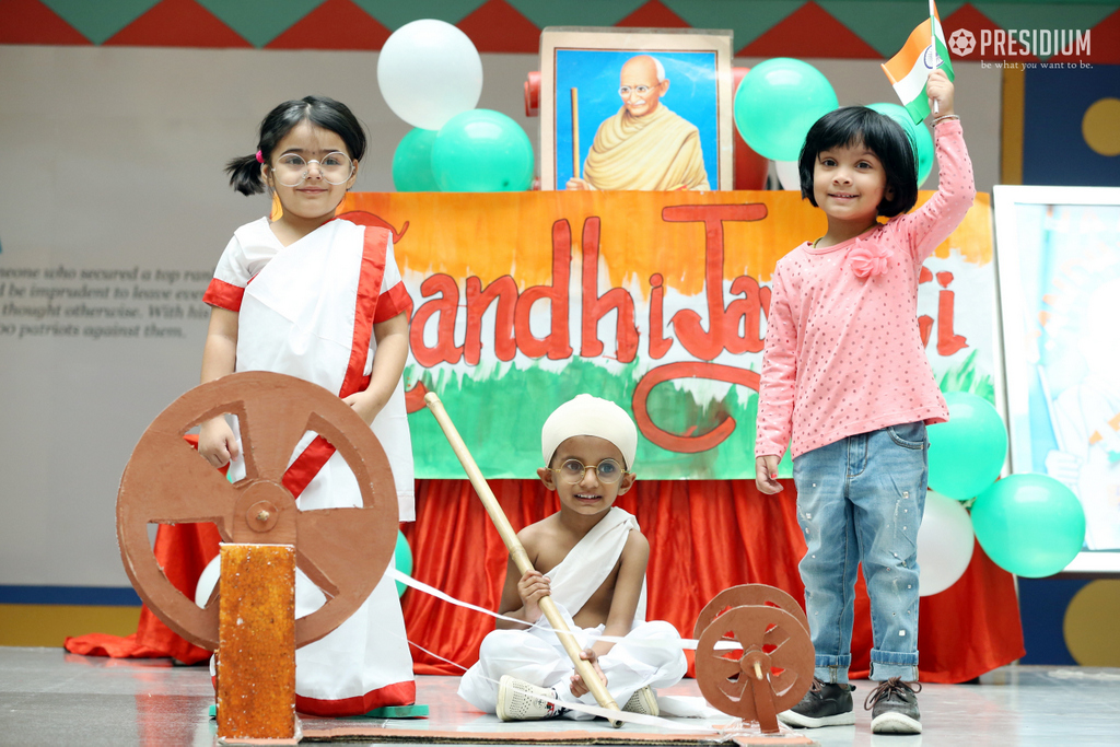 Presidium Dwarka-6, PRESIDIANS HONOUR GANDHIJI FOR HIS SIMPLICITY ON GANDHI JAYANTI