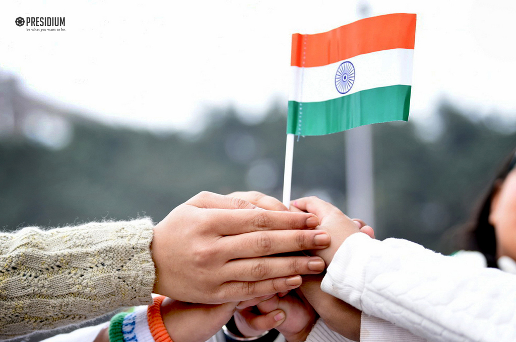 Presidium Gurgaon-57, SUDHA MAM CELEBRATES 69TH REPUBLIC DAY WITH PATRIOTIC PRESIDIANS