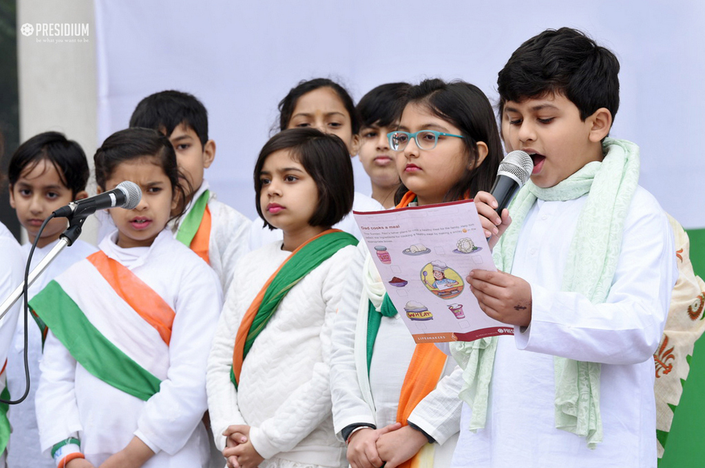 Presidium Gurgaon-57, SUDHA MAM CELEBRATES 69TH REPUBLIC DAY WITH PATRIOTIC PRESIDIANS