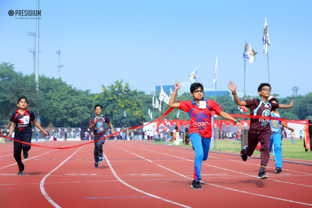 Presidium Gurgaon-57, SPORTS DAY: A DAY FILLED WITH THE EXHILARATION OF JOY & VICTORY