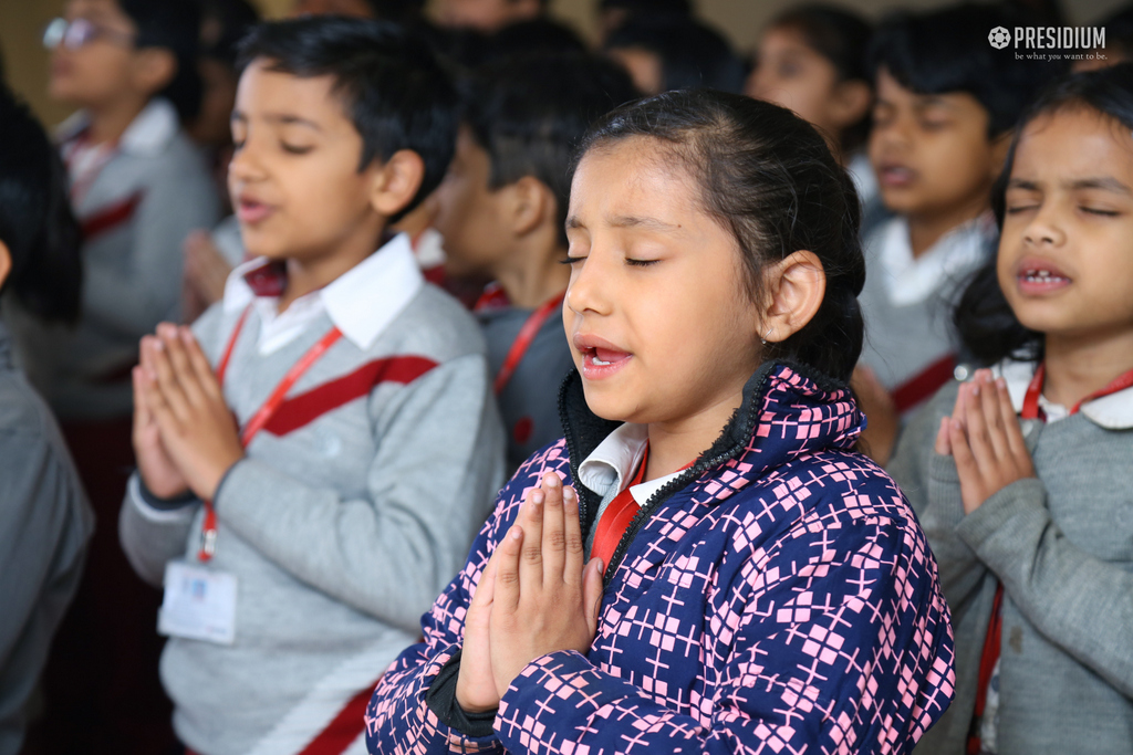 Presidium Gurgaon-57, STUDENTS ORGANIZE SPECIAL ASSEMBLY ON UNICEF DAY