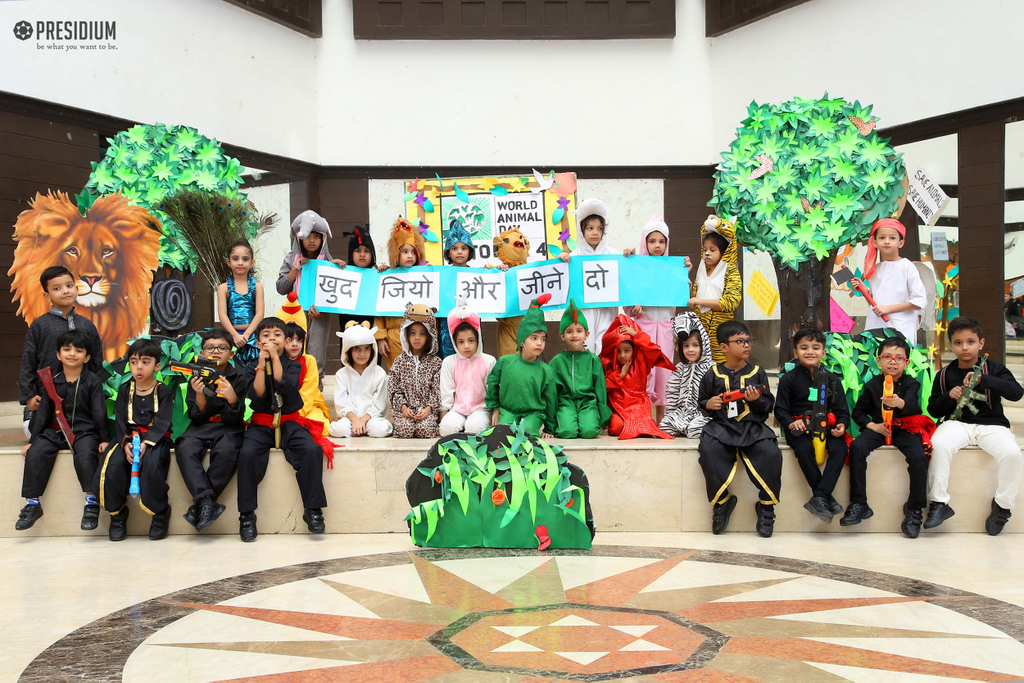 Presidium Indirapuram, WORLD ANIMAL DAY: PRESIDIUM TURNS INTO A WONDROUS JUNGLE