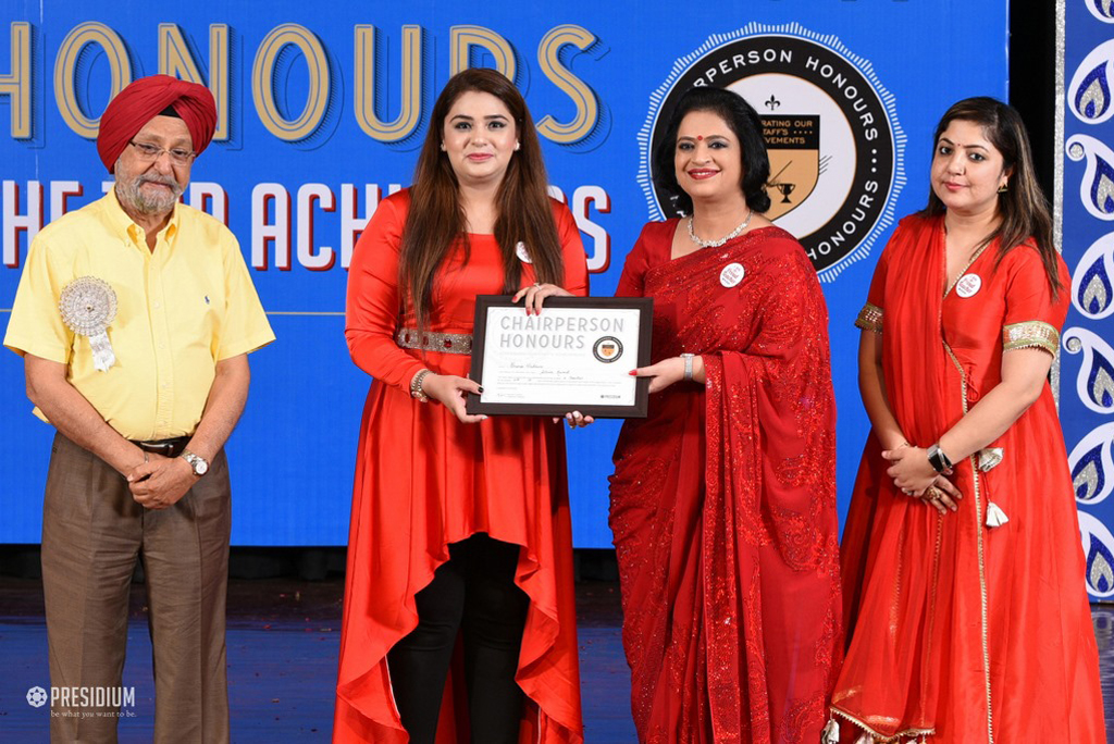 Presidium Indirapuram, TEACHERS RECEIVE RECOGNITION AT CHAIRPERSON HONOURS FOR TEACHERS