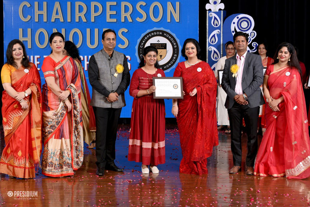 Presidium Indirapuram, TEACHERS RECEIVE RECOGNITION AT CHAIRPERSON HONOURS FOR TEACHERS