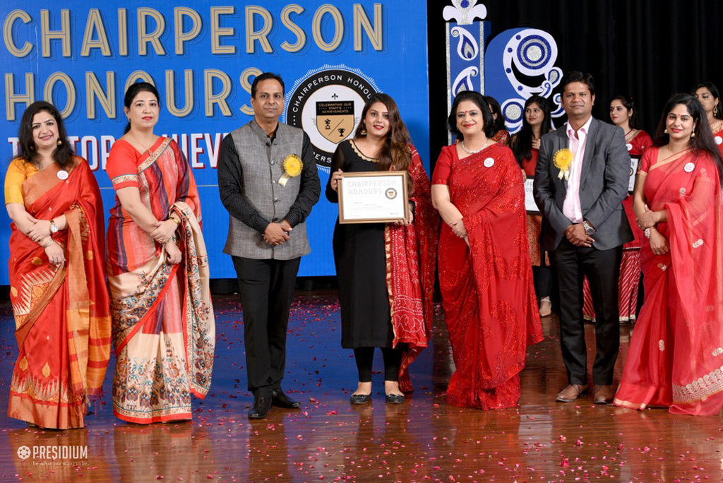 Presidium Indirapuram, TEACHERS RECEIVE RECOGNITION AT CHAIRPERSON HONOURS FOR TEACHERS