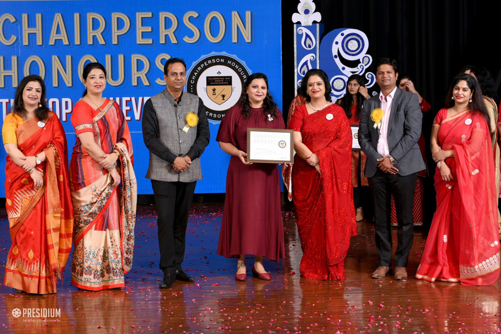 Presidium Indirapuram, TEACHERS RECEIVE RECOGNITION AT CHAIRPERSON HONOURS FOR TEACHERS