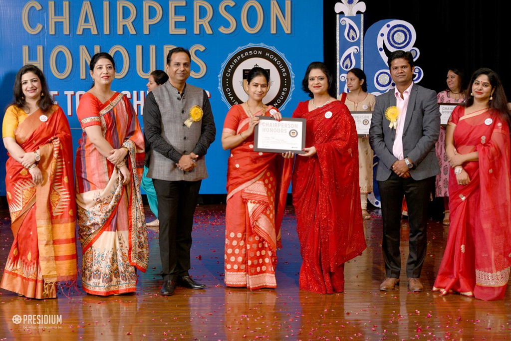 Presidium Indirapuram, TEACHERS RECEIVE RECOGNITION AT CHAIRPERSON HONOURS FOR TEACHERS