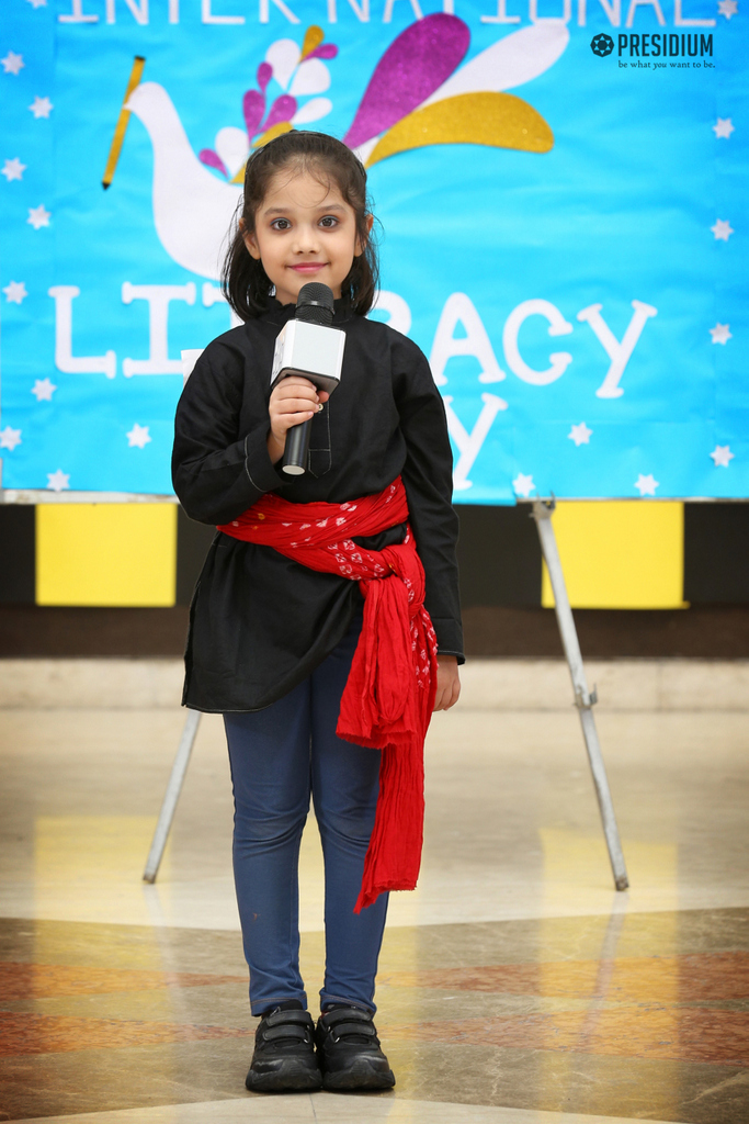 Presidium Indirapuram, WORLD LITERACY DAY: LET’S  PLEDGE TO LEND A ‘READING’ HAND!