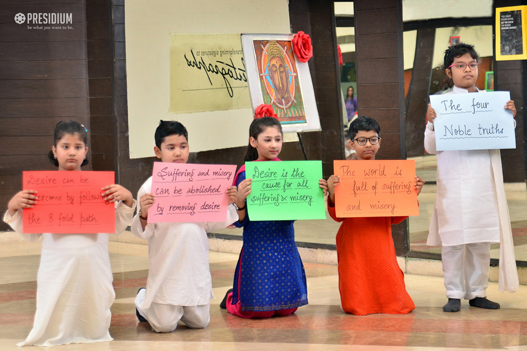 Presidium Indirapuram,   PRESIDIANS EXPERIENCE PEACE AND SERENITY ON BUDDHA PURNIMA