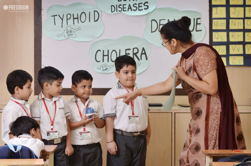 Presidium Indirapuram, PRESIDIANS CONDUCT AN AWARENESS RALLY ON WATERBORNE DISEASES