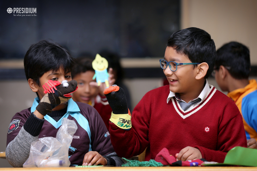 Presidium Indirapuram, YOUNG ARTISTS TAKE PART IN PUPPET MAKING ACTIVITY