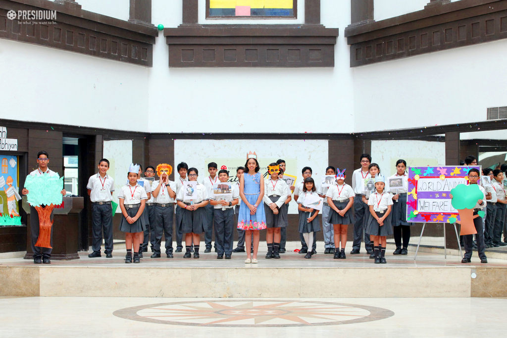 Presidium Indirapuram, SPECIAL ASSEMBLY ORGANISED ON THE OCCASION OF WORLD ANIMAL DAY