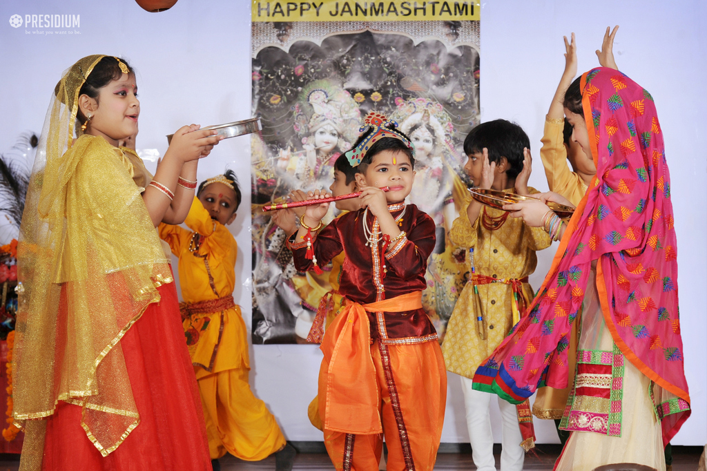 Presidium Gurgaon-57, STUDENTS REVEL IN GRAND CELEBRATIONS ON JANMASHTAMI