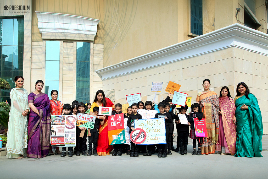 Presidium Indirapuram, PRESIDIANS SPREAD AWARENESS WITH 'SAY NO TO CRACKERS' RALLY