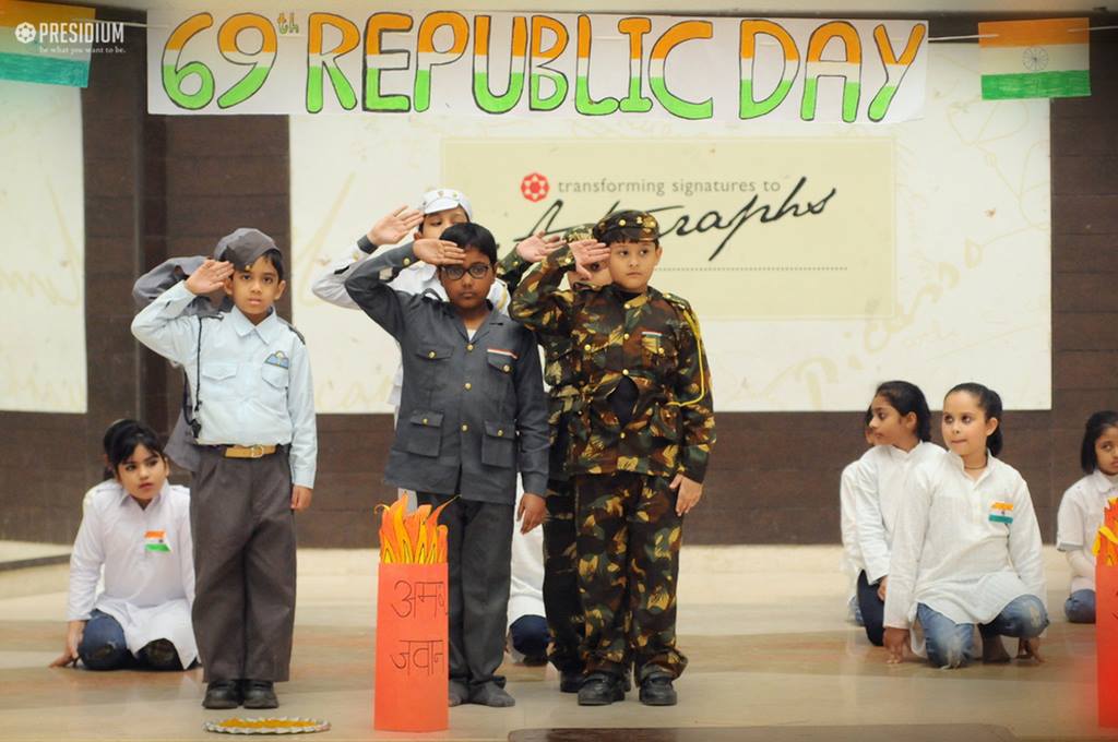 Presidium Indirapuram, PATRIOTIC PRESIDIANS CELEBRATE 69TH REPUBLIC DAY WITH ZEST