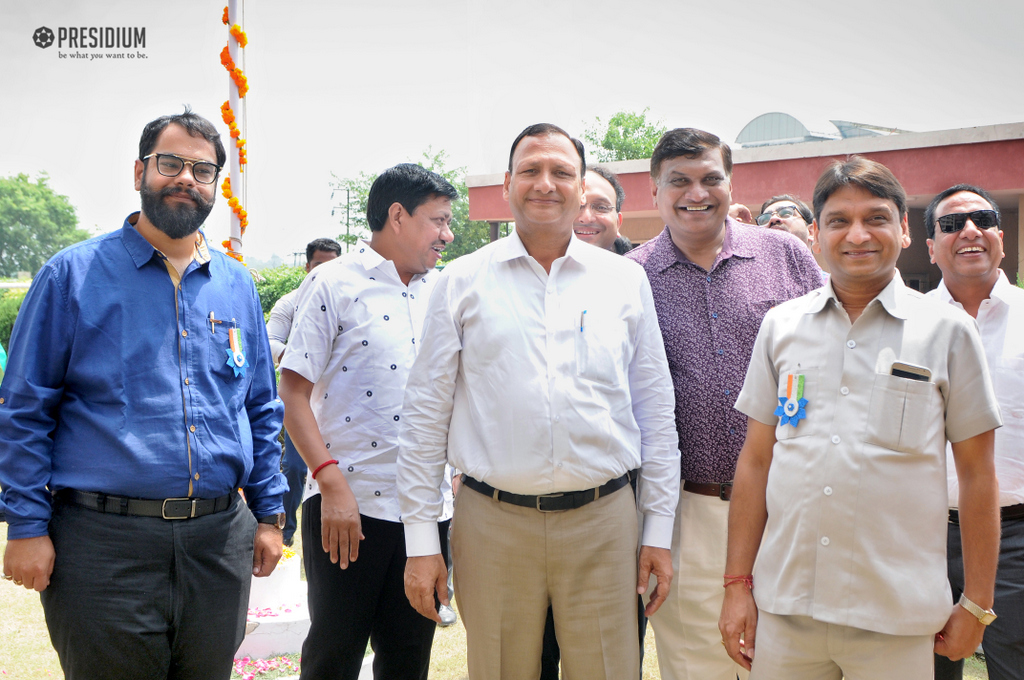 Presidium Rajnagar, PRESIDIANS PROUDLY SALUTE THE TRICOLOUR ON INDEPENDENCE DAY