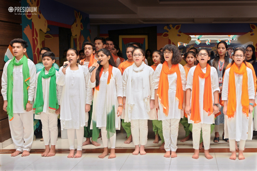 Presidium Rajnagar, PRESIDIANS PROUDLY SALUTE THE TRICOLOUR ON INDEPENDENCE DAY