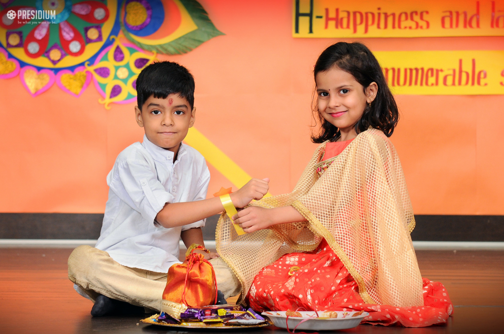 Presidium Rajnagar, PRESIDIANS EXCHANGE RAKHIS ON THE PIOUS FESTIVAL OF RAKSHABANDHAN