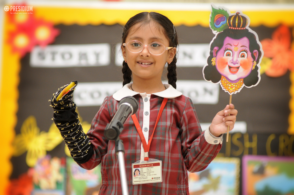 Presidium Indirapuram, LITTLE PRESIDIANS SHOWCASE THEIR CREATIVITY WITH STORYTELLING