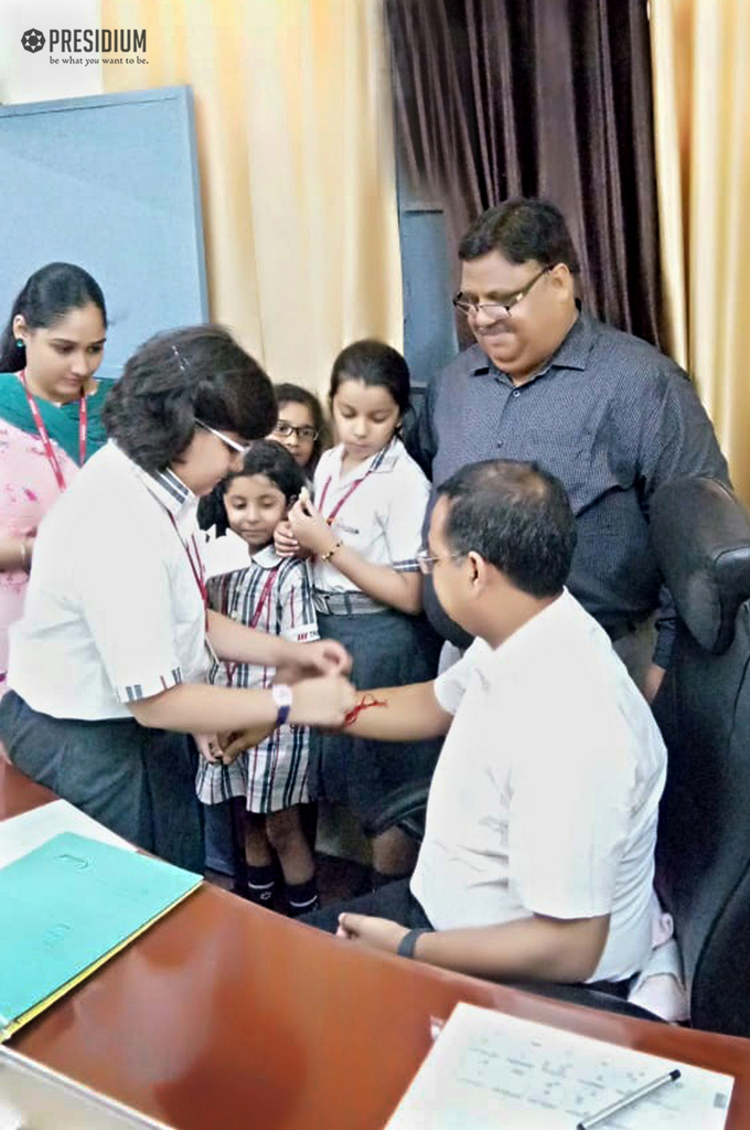 Presidium Rajnagar, PRESIDIANS VISIT ESTEEMED OFFICIALS AND SCHOOL TRUSTEE ON RAKSHABANDHAN