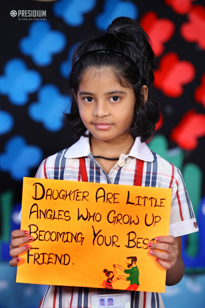 Presidium Vivek Vihar, CELEBRATING THE LITTLE ANGELS OF THE FAMILY ON DAUGHTER’S DAY 